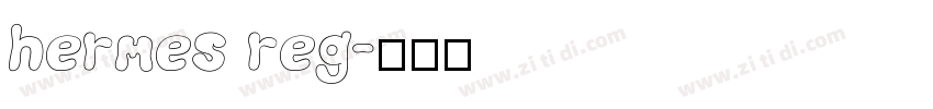 hermes reg字体转换